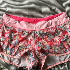 Lululemon shorts- rare floral size 10